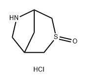 3lambda4-thia-6-azabicyclo[3.2.1]octan-3-one hydrochloride 结构式