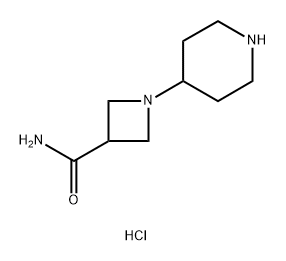 1-(piperidin-4-yl)azetidine-3-carboxamide dihydrochloride 结构式