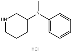 N-methyl-N-phenylpiperidin-3-amine hydrochloride 结构式