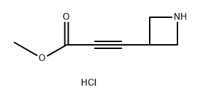 methyl 3-(azetidin-3-yl)prop-2-ynoate hydrochloride 结构式