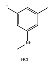 3-fluoro-N,5-dimethylaniline hydrochloride 结构式