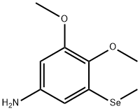 3,4-二甲氧基-5-(甲基硒基)苯胺 结构式