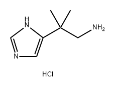 2-(1H-imidazol-5-yl)-2-methylpropan-1-amine hydrochloride 结构式