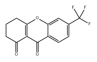 6-(三氟甲基)-3,4-二氢-1H-黄嘌呤-1,9(2H)-二酮 结构式