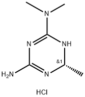 1,3,5-Triazine-2,4-diamine, 3,6-dihydro-N2,N2,6-trimethyl-, hydrochloride (1:1), (6R)- 结构式