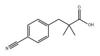 Benzenepropanoic acid, 4-cyano-α,α-dimethyl-, labeled with deuterium 结构式