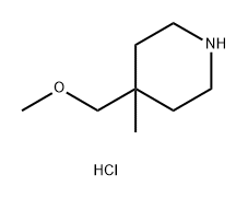 Piperidine, 4-(methoxymethyl)-4-methyl-, hydrochloride (1:1) 结构式