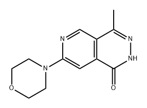 4-甲基-7-吗啉代吡啶并[3,4-D]哒嗪-1(2H)-酮 结构式