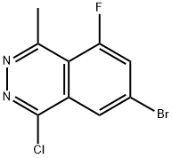 7-溴-1-氯-5-氟-4-甲基酞菁 结构式