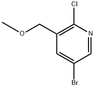 5-bromo-2-chloro-3-(methoxymethyl)pyridine 结构式