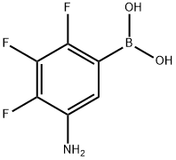 (5-氨基-2,3,4-三氟苯基)硼酸 结构式