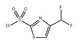 4-(二氟甲基)噻唑-2-磺酰氯 结构式
