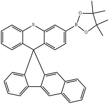 3'-硼酸频那醇酯-(螺[苯并[B]芴-11,9'-硫杂蒽) 结构式