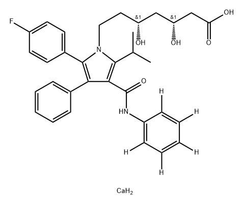 [2H5]-Atorvastatin calcium salt 结构式