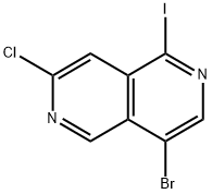 4-溴-7-氯-1-碘-2,6-萘啶 结构式