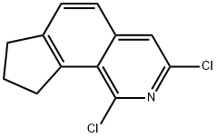 1,3-dichloro-8,9-dihydro-7H-cyclopenta[h]isoquinoline 结构式
