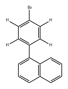 8-(4-溴苯基-2,3,5,6-D4)萘- 结构式