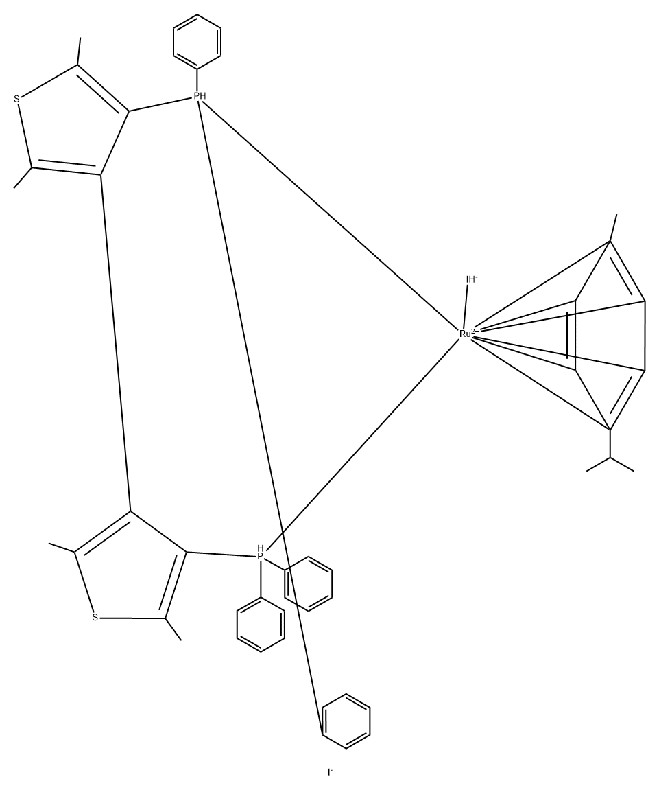 [RUI (-) - TETRAME-BITIOP (P-CYMENE)] 结构式