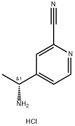 (R)-4-(1-氨基乙基)氰基吡啶二盐酸盐 结构式