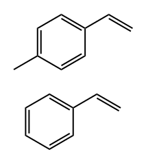 1-乙烯基-4-甲苯与苯乙烯的聚合物 结构式