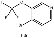 4-溴-3-(三氟甲氧基)吡啶氢溴酸盐 结构式