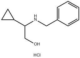 2-(苄基氨基)-2-环丙基乙醇盐酸盐 结构式