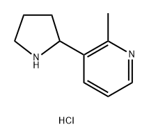 2-甲基-3-(吡咯烷-2-基)吡啶二盐酸盐 结构式