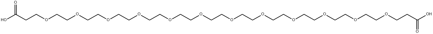 双-PEG12-酸 结构式