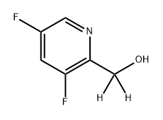 (3,5-二氟-2-吡啶基)甲醇-D2 结构式