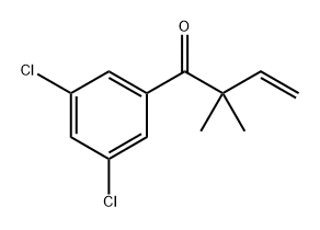 3-Buten-1-one, 1-(3,5-dichlorophenyl)-2,2-dimethyl- 结构式