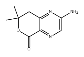2-氨基-7,7-二甲基-7,8-二氢-5H-吡喃并[3,4-B]吡嗪-5-酮 结构式