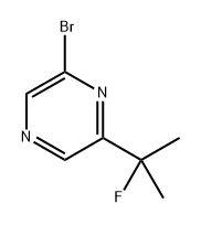 2-溴-6-(2-氟丙烷-2-基)吡嗪 结构式