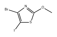 4-溴-5-碘-2-甲氧基噻唑 结构式