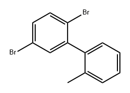 2,5-二溴-2'-甲基-1,1'-联苯 结构式