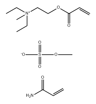 N,N-二乙基-N-甲基-2-[(1-氧代-2-丙烯基)氧基]乙铵甲基硫酸酯与2-丙烯酰胺的聚合物 结构式