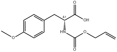 N-Allyloxycarbonyl-4-methoxy-D-phenylalanine 结构式