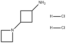 Cyclobutanamine, 3-(1-azetidinyl)-, hydrochloride (1:2) 结构式