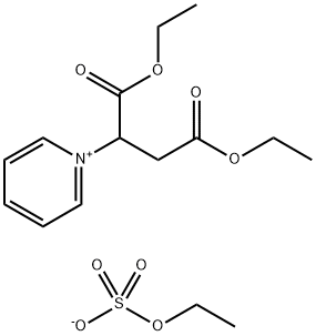 1-(1,4-二乙氧基-1,4-二氧代丁-2-基)吡啶-1-鎓 乙基硫酸盐 结构式