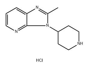 2-甲基-3-(哌啶-4-基)-3H-咪唑并[4,5-B]吡啶二盐酸盐 结构式