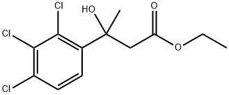 3-羟基-3-(2,3,4-三氯苯基)丁酸乙酯 结构式