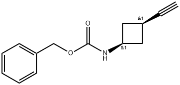 苄基(REL-3-乙基环丁基)氨基甲酸酯 结构式