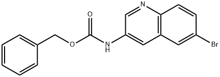 benzyl N-(6-bromoquinolin-3-yl)carbamate 结构式