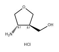 (3R,4S)-(4-Amino-tetrahydro-furan-3-yl)-methanol hydrochloride 结构式