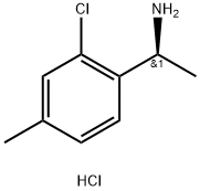 (S)-1-(2-氯-4-甲基苯基)乙胺盐酸盐 结构式