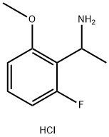 1-(2-氟-6-甲氧基苯基)乙胺盐酸盐 结构式