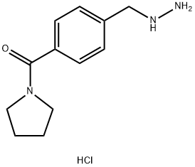 (4-(肼基甲基)苯基)(吡咯烷-1-基)甲酮盐酸盐 结构式