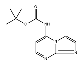 咪唑并[1,2-A]嘧啶-5-基氨基甲酸叔丁酯 结构式