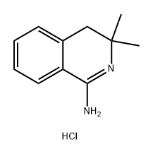 3,3-二甲基-3,4-二氢异喹啉-1-胺盐酸盐 结构式