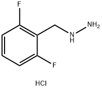 (2,6-二氟苄基)肼盐酸盐 结构式