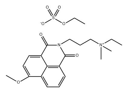 ethyl[3-[6-methoxy-1,3-dioxo-1H-benz[de]-2(3H)-isoquinolyl]propyl]dimethylammonium ethyl sulphate  结构式